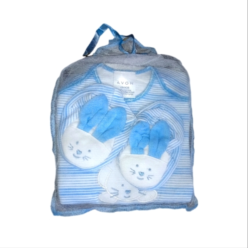 Baby boy bunny gift set